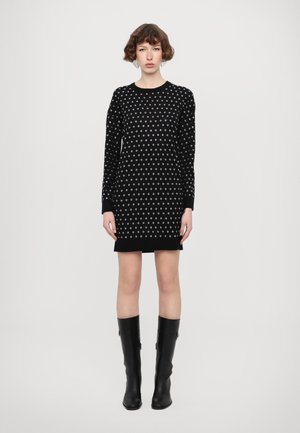 CREW GROMMET - Jumper dress - black