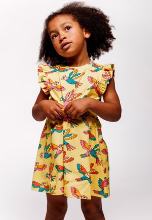 Småfolk, WITH PARROTS - Vestito di maglina - custard