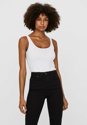 Vero Moda U-HALSAUSSCHNITT - Top - bright white