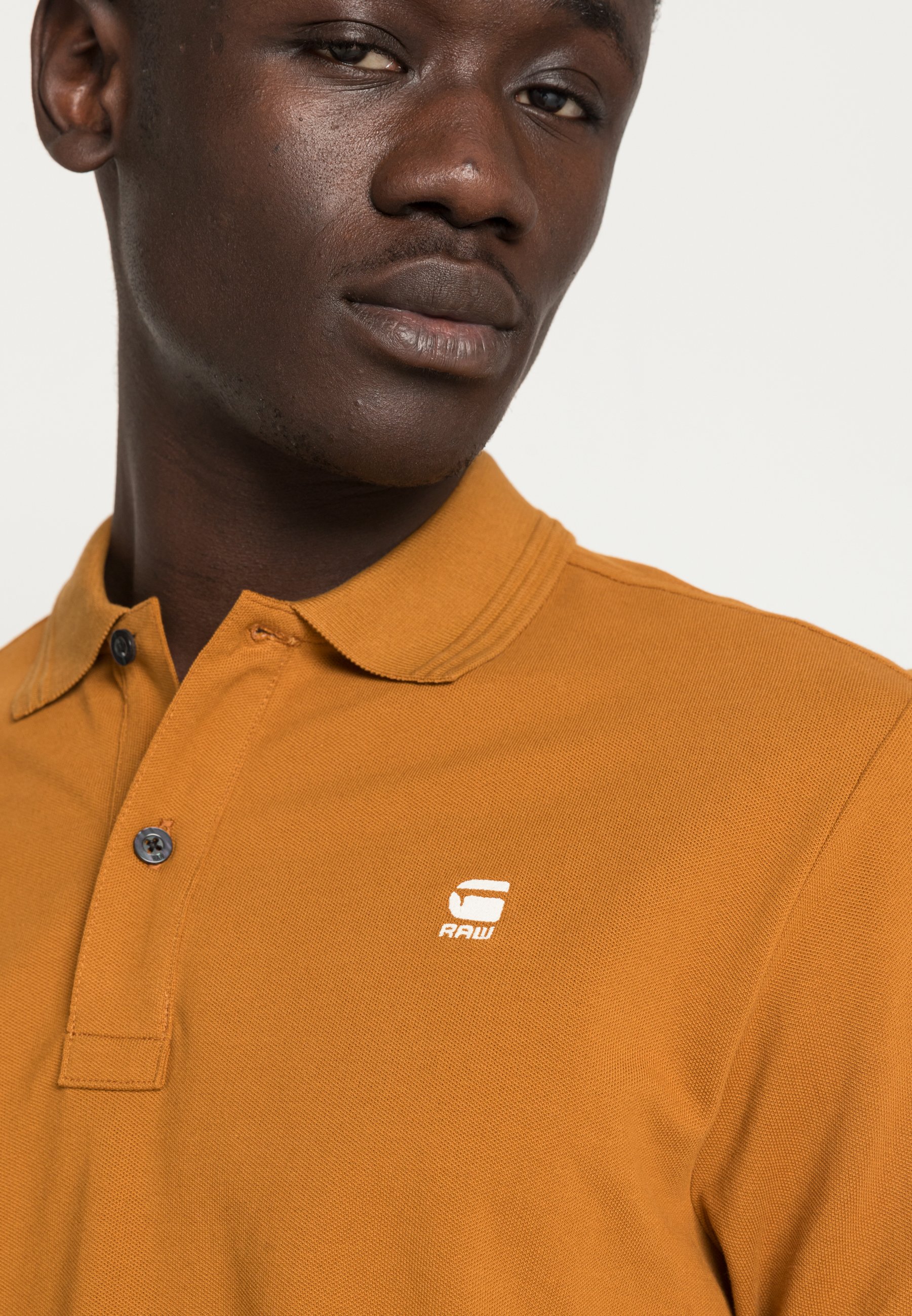 G-Star Raw Men Dunda Slim Polo Brown Size XL