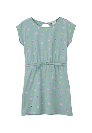 MIT ALL-OVER - Jerseykleid - helles petrol