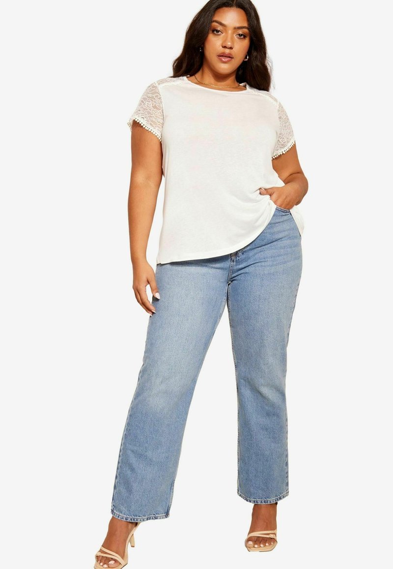 Curves Like These SHORT SLEEVE-REGULAR FIT - T-Shirt print - white