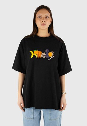 Homeboy Nyomott mintás póló - black