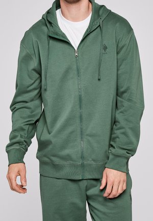Sweater met rits - green