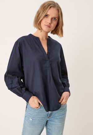 MIT AUSSCHNITT - Long sleeved top - navy