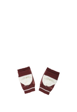 Vertbaudet, VERTBAUDET MÄDCHEN 2-IN-1-HANDSCHUHE, KATZE - Fäustling - dunkelrosa