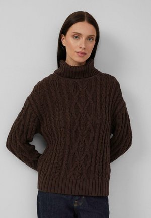 Strickpullover - dunkelbraun