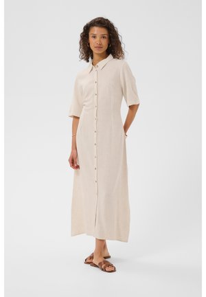 Love Copenhagen, LCKAMRI FITTED - Blusenkleid - natural melange
