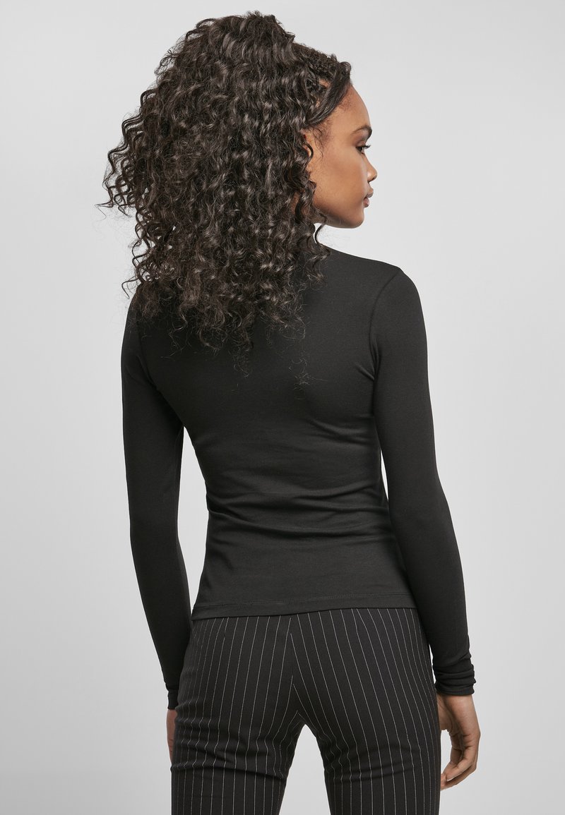Urban Classics Tè Da Donna Overlap Turtleneck, T-shirt Donna, Grigio (Grey 111), M Plus
