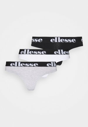 KAYLEY 3 PACK - Thong - grey melange/black/white