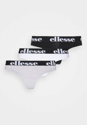 Ellesse, KAYLEY 3 PACK - Tanga - grey melange/black/white