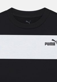 Puma BLOCK SMALL LOGO TEE UNISEX - T-Shirt sport - black