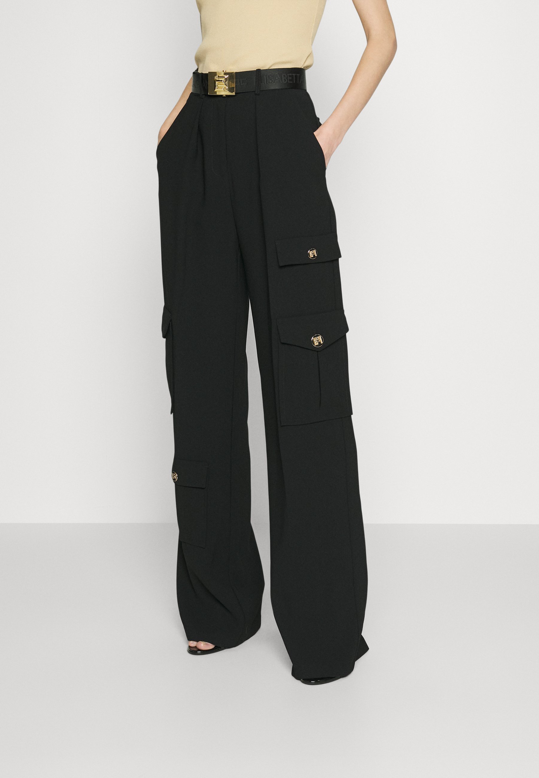 pantalone nero elisabetta franchi