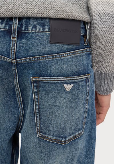 Emporio Armani Τζιν χαλαρής εφαρμογής - denim blu