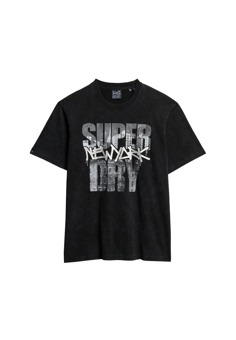 Superdry & Co T-shirt print zwart