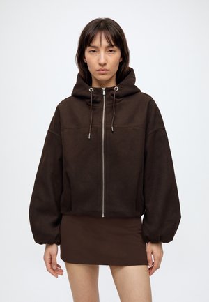 ONLY, ONLTRILLION OVS HOODED BOMBER JACKET PNT - Яке бомбър - mole / melange