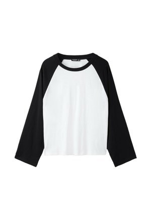 Stradivarius, OVERSIZE BASEBALL T-SHIRT - T-shirt à manches longues - black
