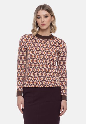 Camomilla Italia MELYNA MAGLIA - Jumper - marrone scuro marrone chiaro