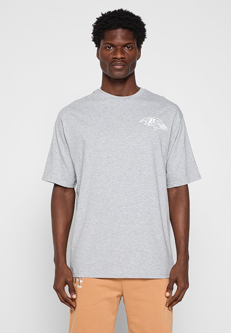 new era T-shirt print grijs