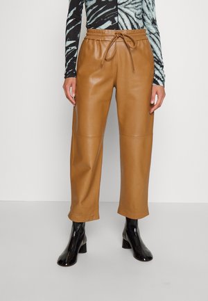 Pantalon en cuir - camel