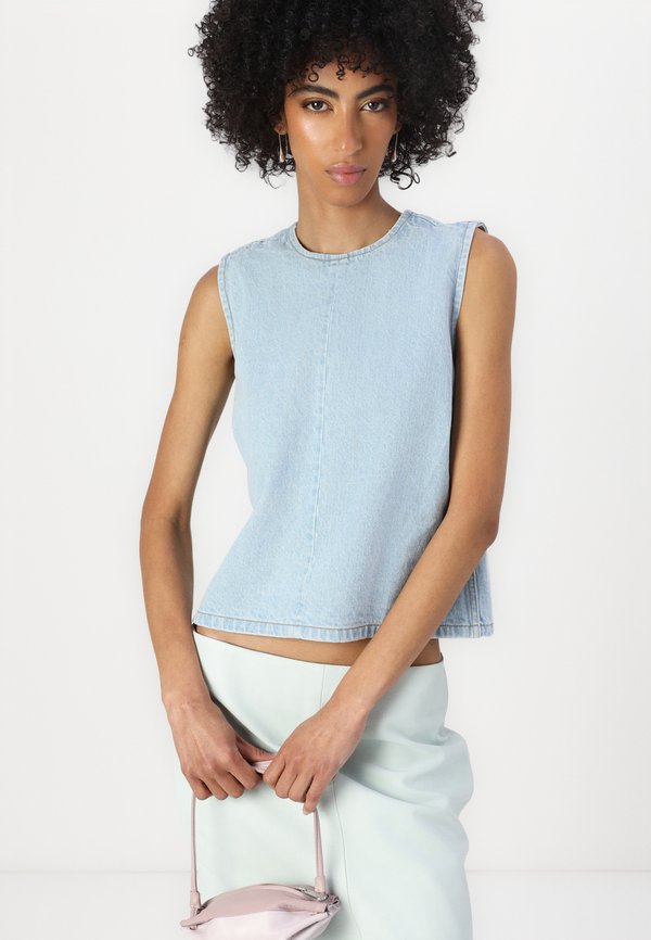 CECILIANA CLASSIC  - Leather skirt - soothing sea2