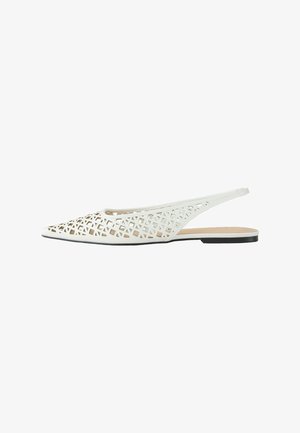Next, REGULAR FIT - FOREVER COMFORT® LASERCUT SLINGBACK FLATS - Slingback ballerina shoes - white