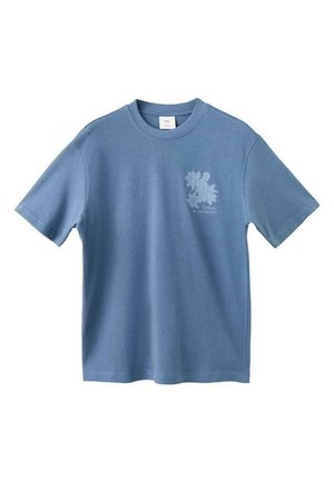 Mango, T-shirt imprimé - light blue