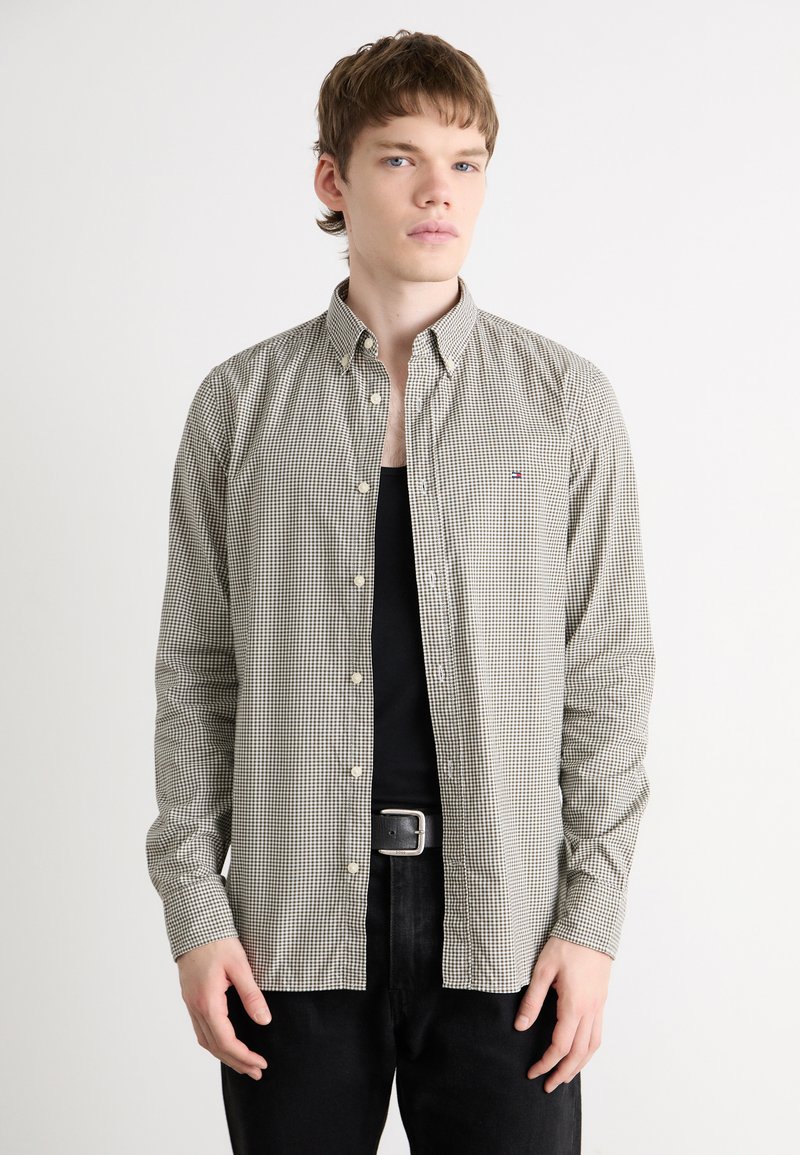 Tommy Hilfiger - MICRO GINGHAM SHIRT - Shirt - green/optic white, Enlarge