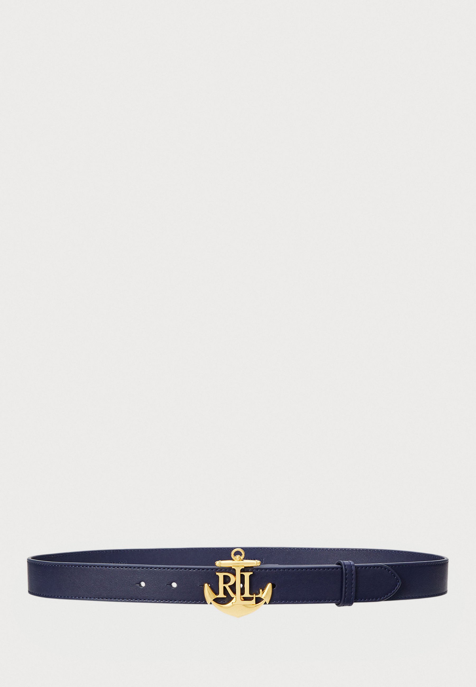 Lauren Ralph Lauren Blue and Gold Belt Classic Design Double-sided leather belt LAUREN RALPH LAUREN | color Navy  main image 3