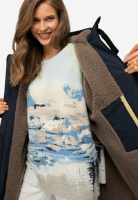 LAURASØN FUNCTIONAL OVERSIZED TEDDY  - Vinterkappa /-rock - marine