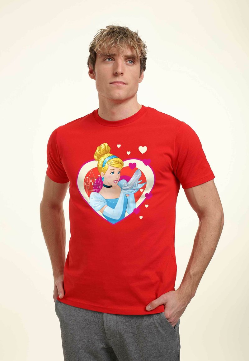 Henry Tiger DISNEY PRINCESSES CINDERELLA HEARTS UNISEX - T-shirt z nadrukiem