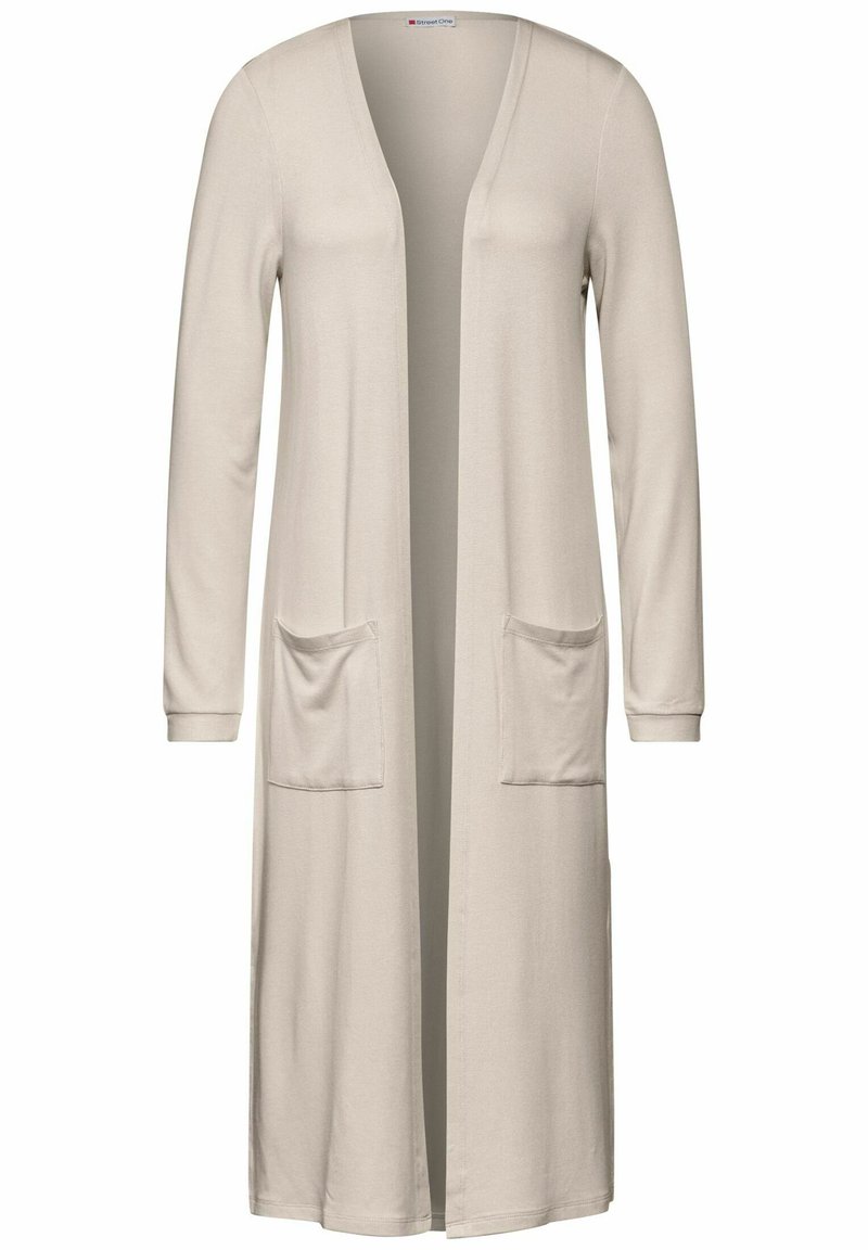 Beige Long Strickjacke Long Strickjacke Beige Pure Cashmere Long