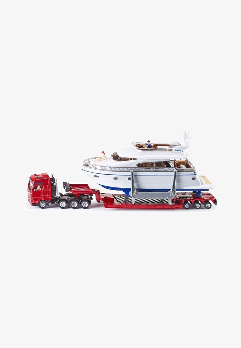Siku SIKU SCHWERTRANSPORT MIT YACHT, 1:87, METALL/KUNSTSTOFF, M - Toy car - multi-coloured