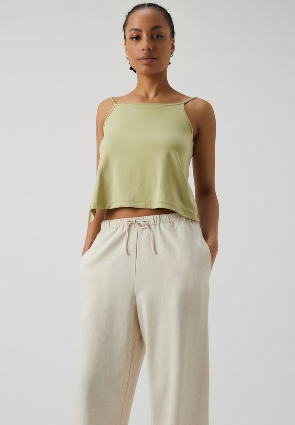 VMJAZZLYN WIDE PANTS  - Trousers - natural melange3