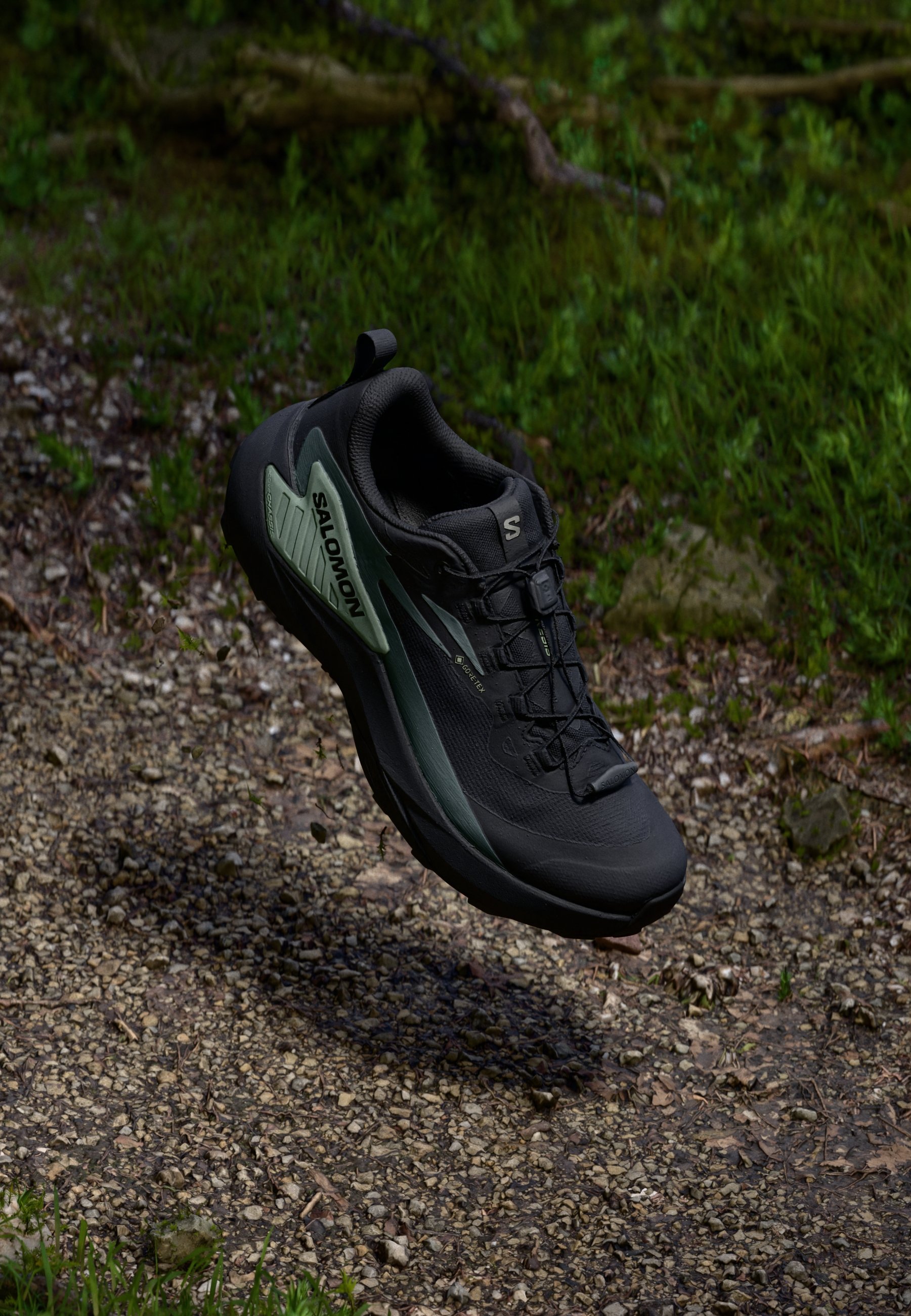 Salomon GENESIS GTX - Trail running shoes - black/agave  display picture 2