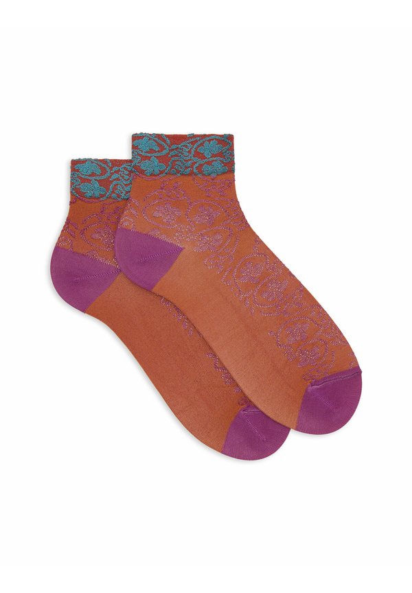 WITH RAMAGE MOTIF AND CONTRASTING CUFF - Socken - strelizia