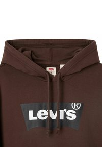 Levi's® STANDARD GRAPHIC BW SSNL - Felpa con cappuccio - hot fudge - black