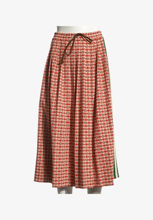 Gucci, MID-LENGTH SKIRT MULTICOLOUR - Jupe trapèze - red beige