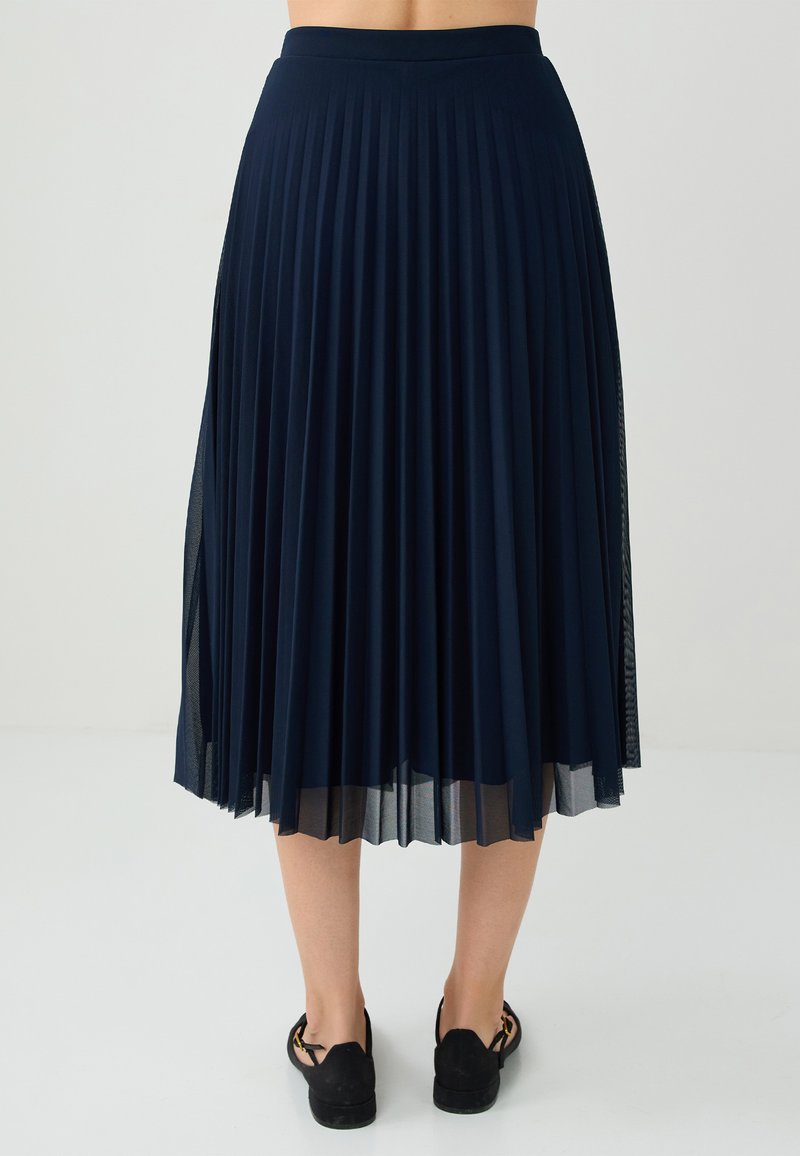 Jupe Trapèze Jupe Tulle Bleu Marine Femme Jupe Drapée En Tulle