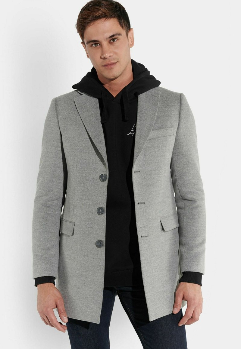 Wollmantel Mit Innenjacke Herren Slim Fit Kurzmantel Herren