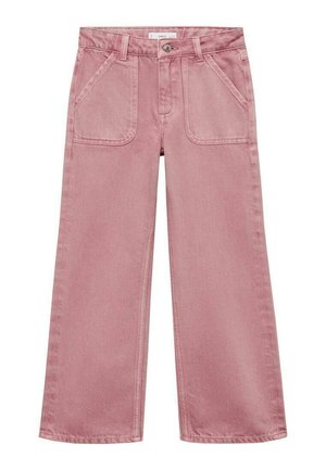 Mango Kids, Jeans Straight Leg - pink