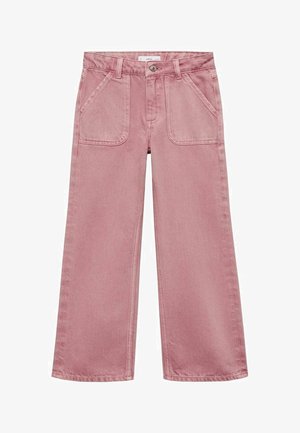 Mango Kids, Jeans Straight Leg - pink