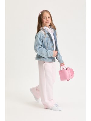 GIACCHINO CHIC  - Τζιν μπουφάν - stone bleach/panna