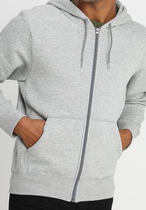 Sudadera con cremallera - mottled dark grey