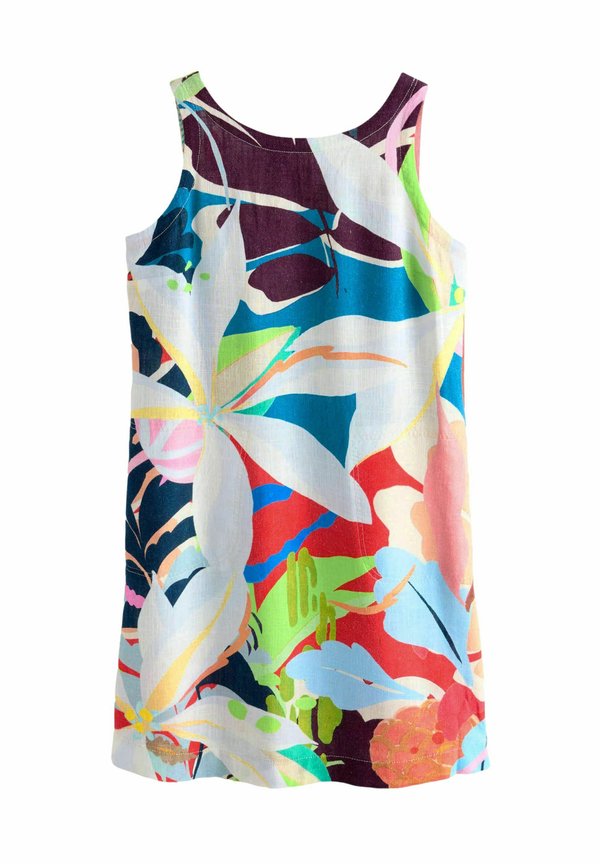 Freizeitkleid - cream and bright abstract floral