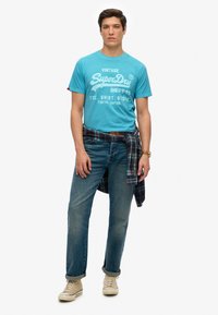 Superdry & Co VINTAGE LOGO - T-shirt print - blau