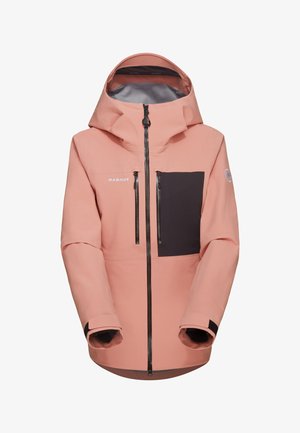 Mammut STONEY HS HOODED JACKET WOMEN SKIJACKET - Skijakke - quartz dust-black