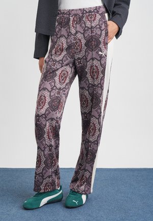 VINTAGE STRAIGHT TRACK PANTS - Tepláky - light red