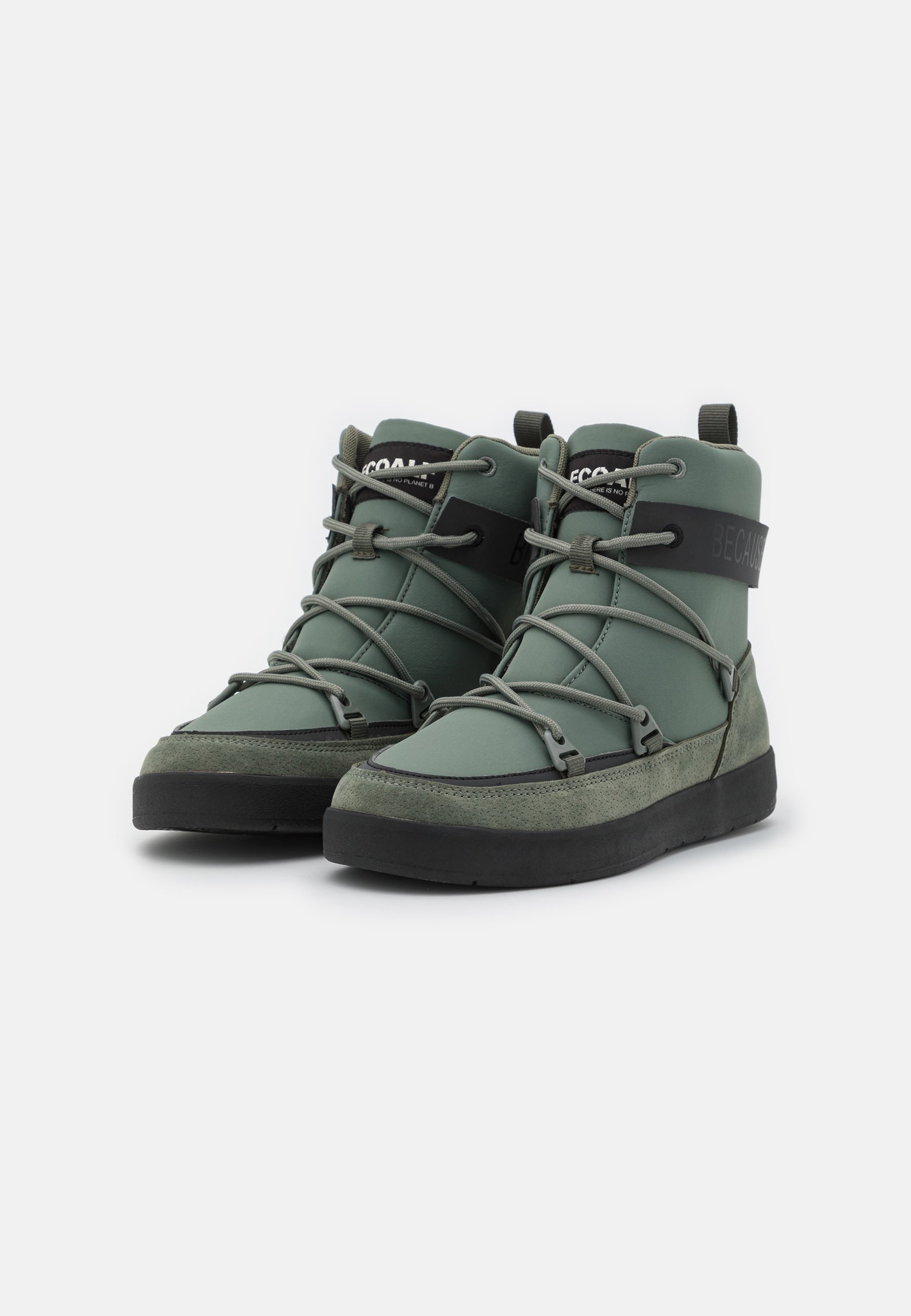 Ecoalf SNOALF WOMAN - Botines con cordones - dusty green/verde oliva -  Zalando.es