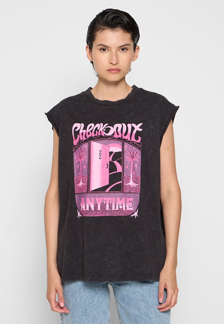 Scotch & Soda T-shirt print donkergrijs Scotch & Soda T-shirt print donkergrijs